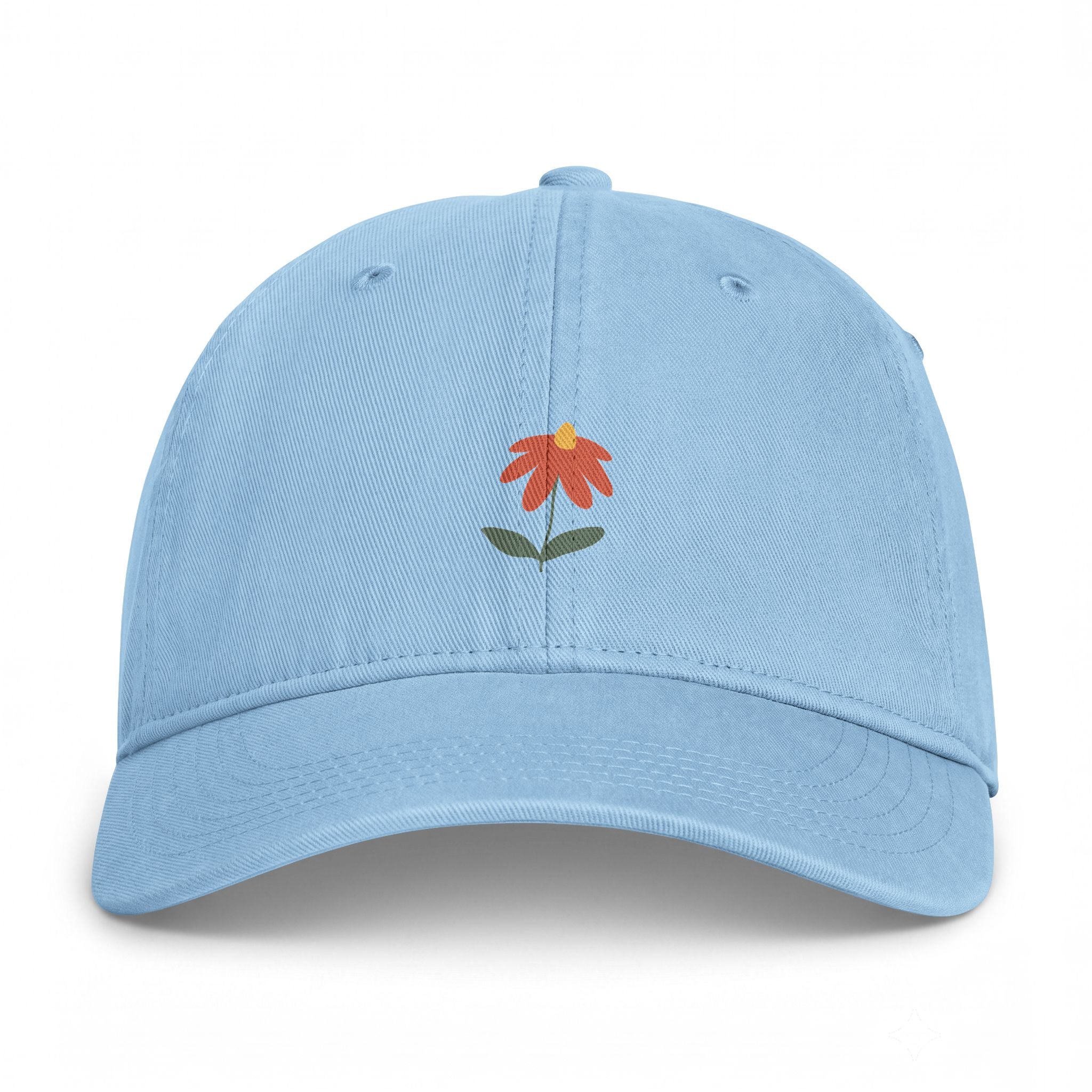 Washed Coastal Cap — Minimal Fisherman Embroidered Dad Hat