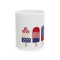 American Flag Popsicles Mug | Patriotic Summer Fourth of July Ceramic Mug