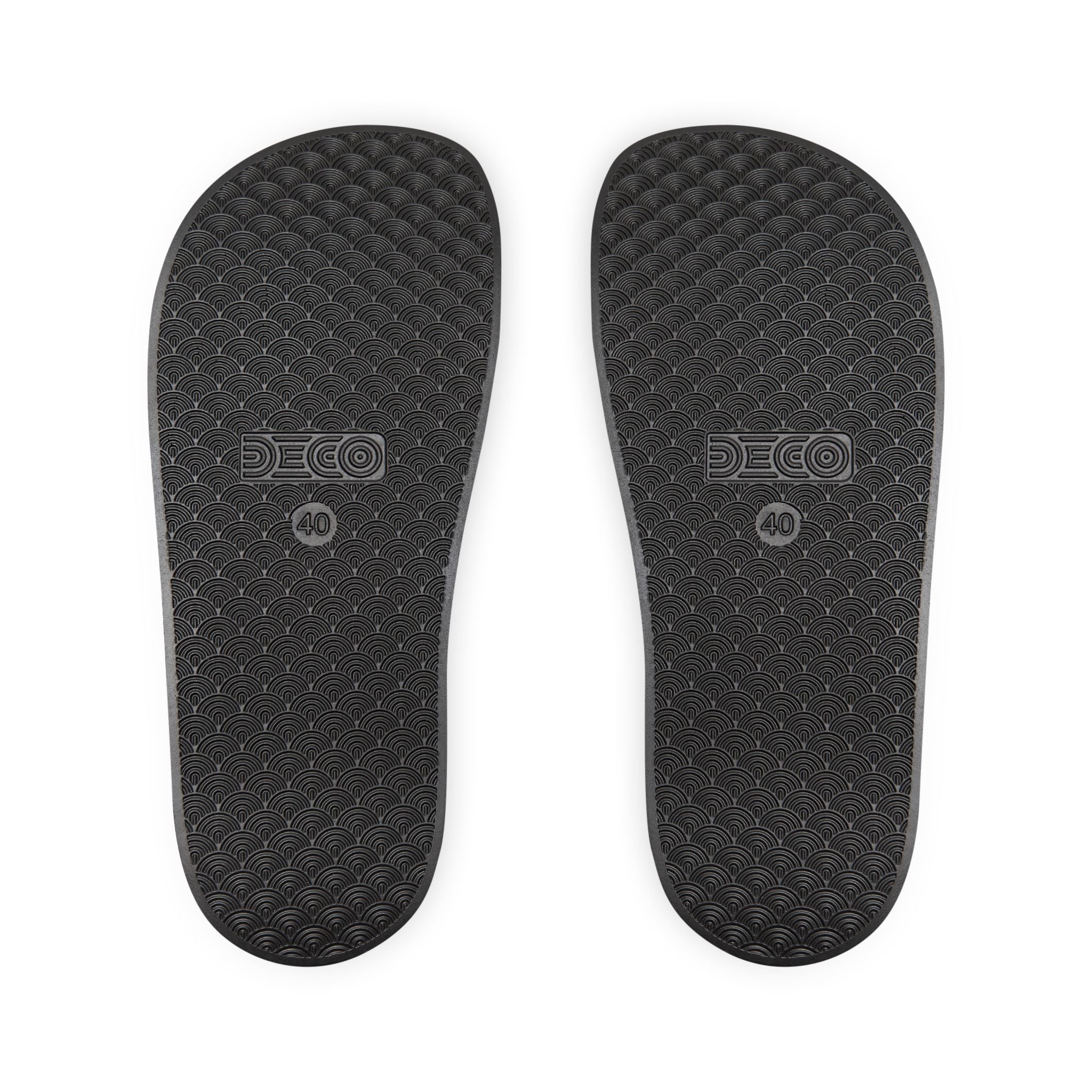 Blue Number Graphic Sandals | Slide Sandals