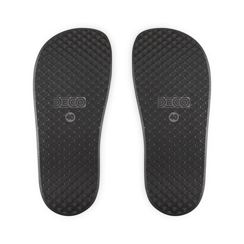 Blue Number Graphic Sandals | Slide Sandals