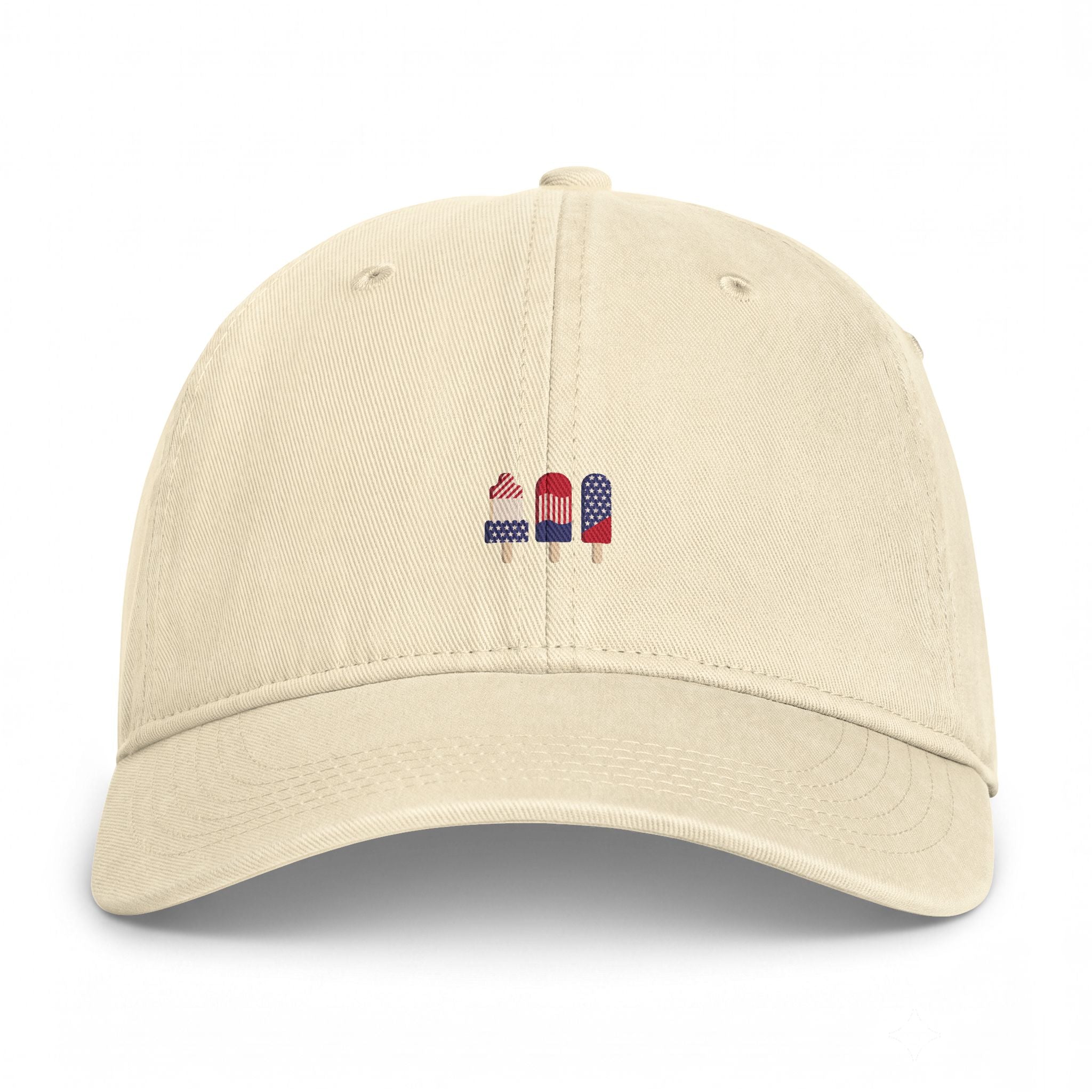 Patriotic Popsicle Dad Hat — Coastal Washed Cap