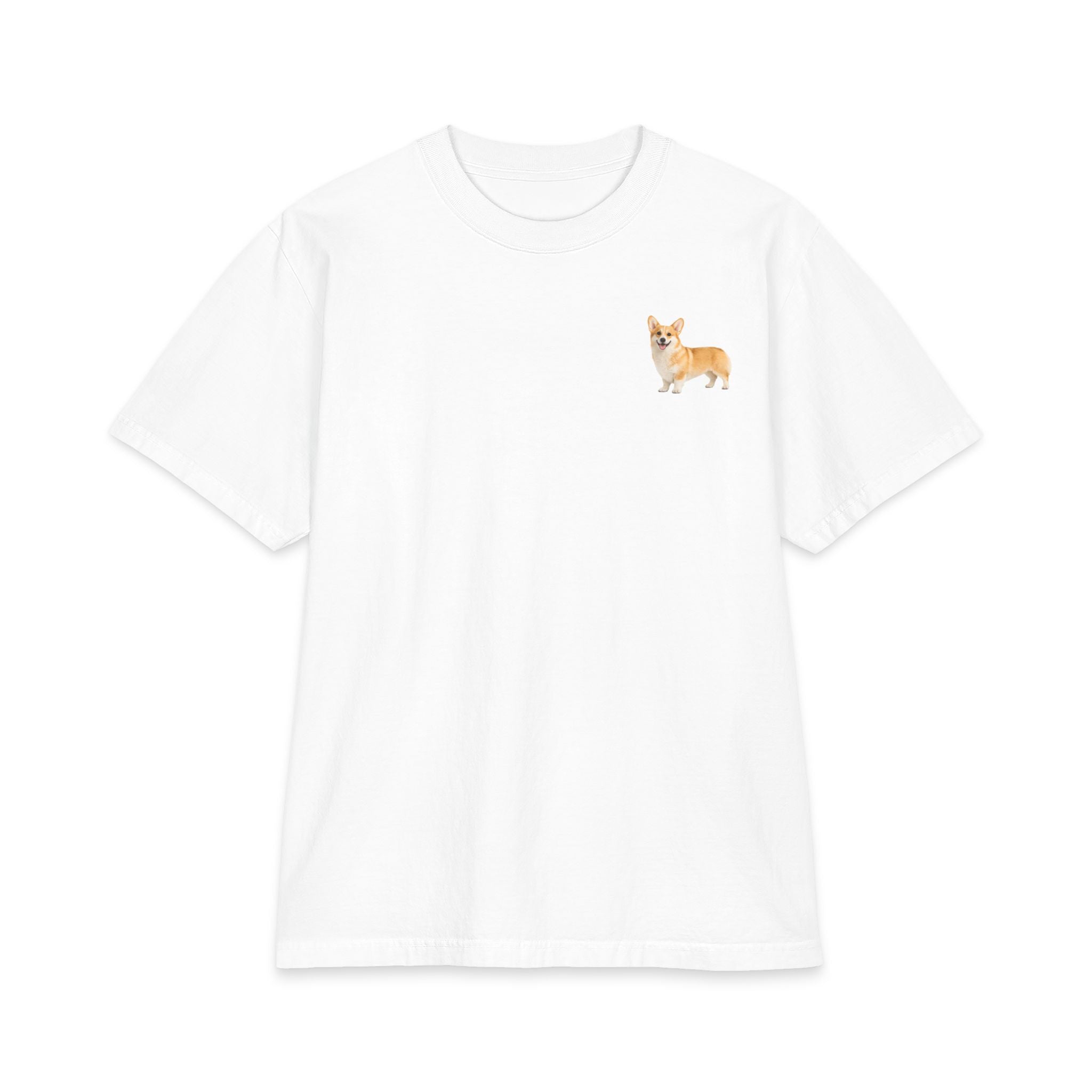 Tiny Corgi Portrait T-Shirt | Small Chest Dog Illustration