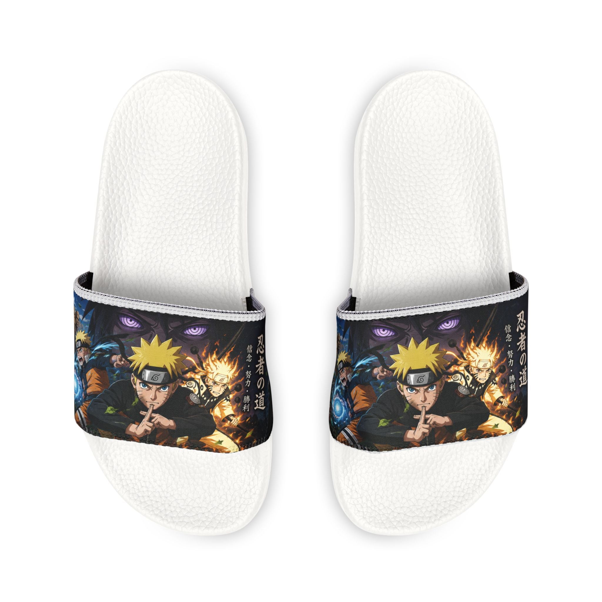 Naruto Character Collage Sandals | Removable Strap Slide
