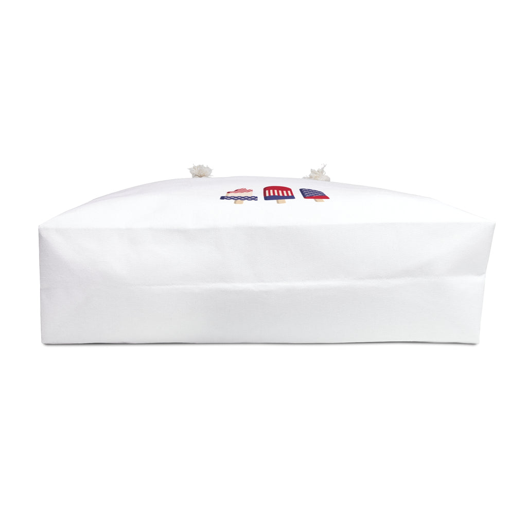 Patriotic Popsicle Weekender Bag | Fourth of July American Flag Beach Tote