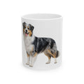 Blue Merle Australian Shepherd mug | Ceramic Dog Coffee Cup