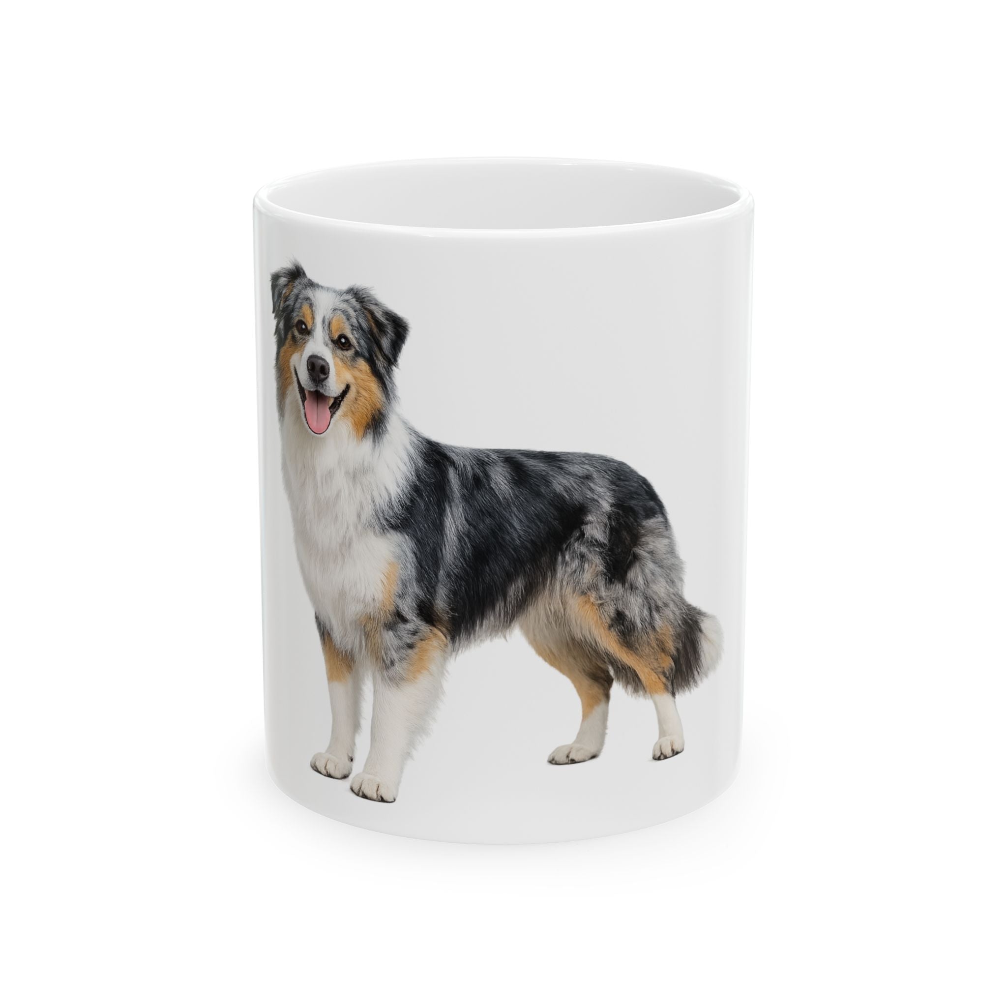 Blue Merle Australian Shepherd mug | Ceramic Dog Coffee Cup