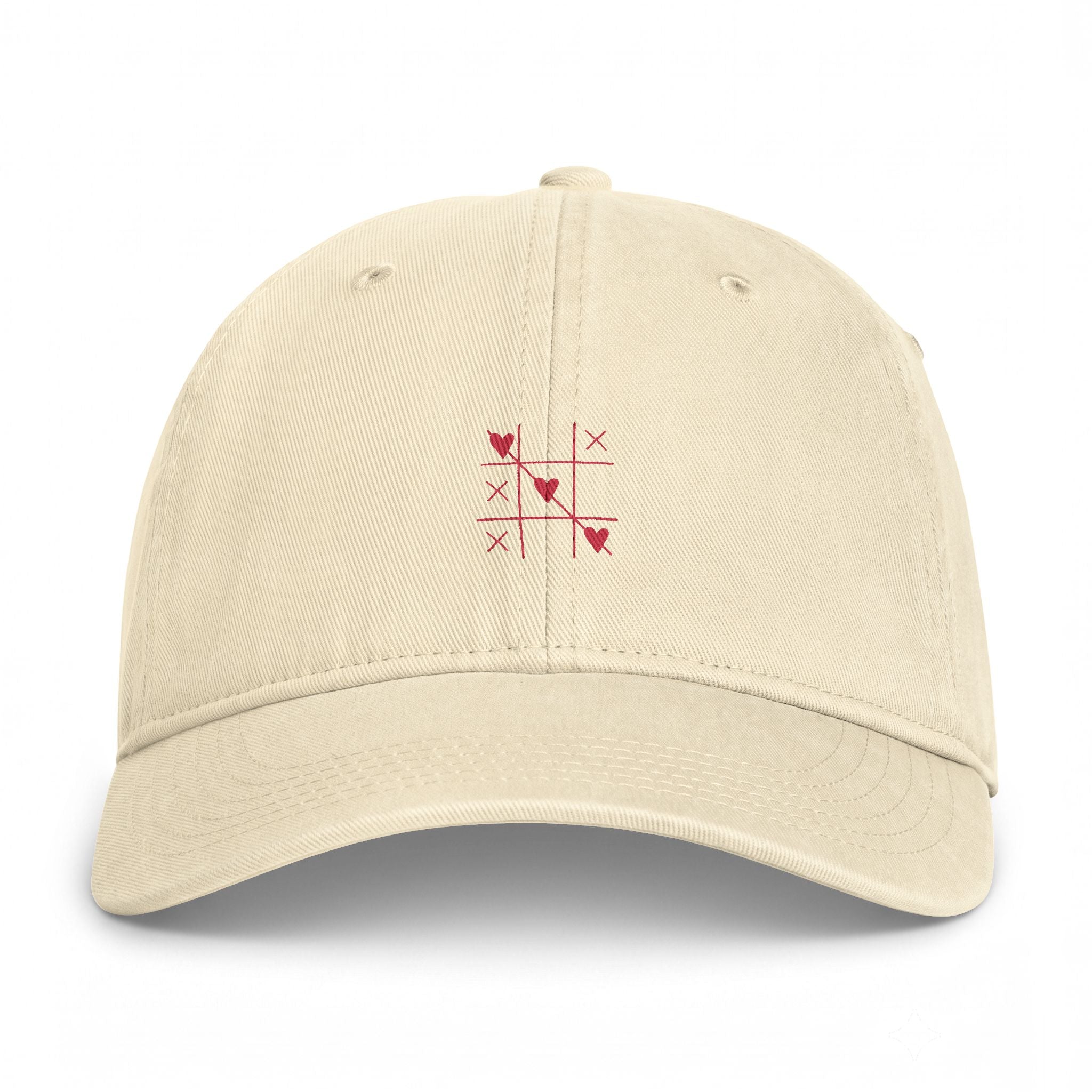 Coastal Washed Cap — Minimal Crossed Flags Embroidered Hat
