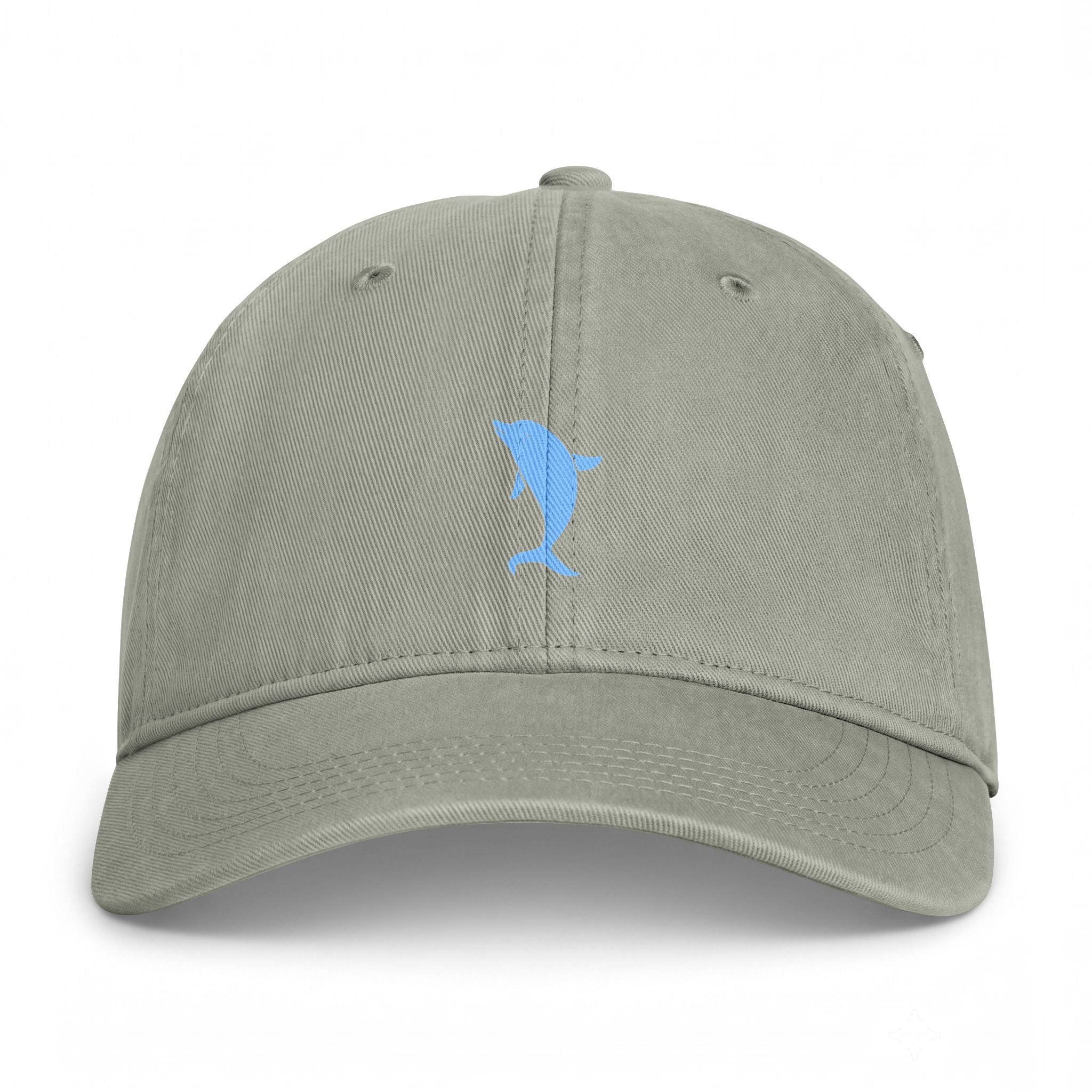 Dolphin Embroidered Dad Hat – Coastal Washed Cap