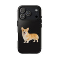 Corgi Tough Phone Case — Glossy Black Protective iPhone Cover