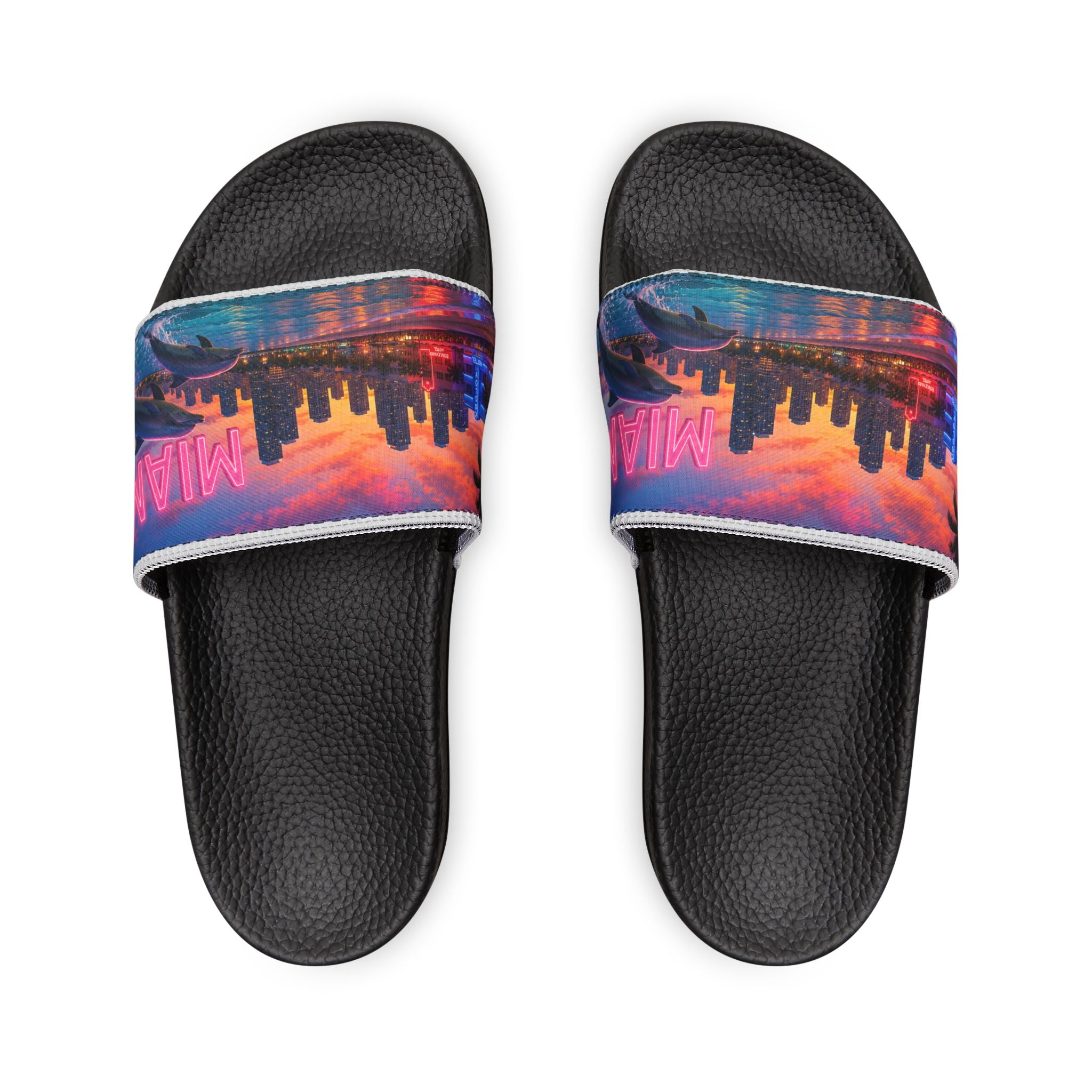 Miami Neon Wave Sandals | Slide