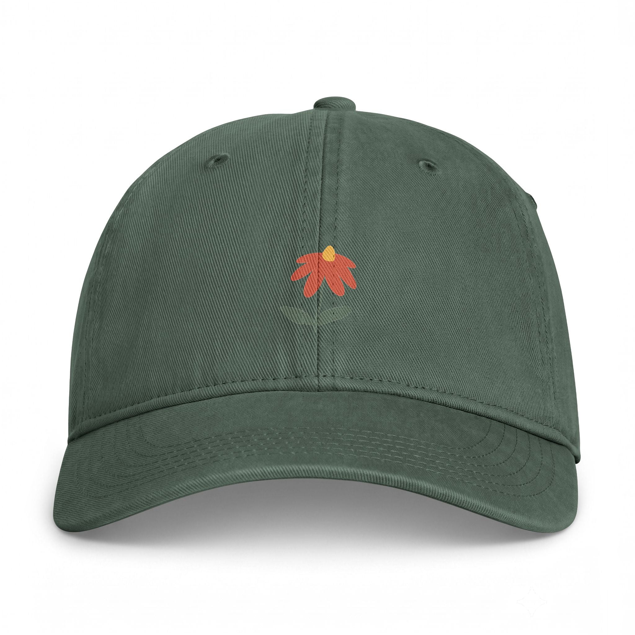 Washed Coastal Cap — Minimal Fisherman Embroidered Dad Hat