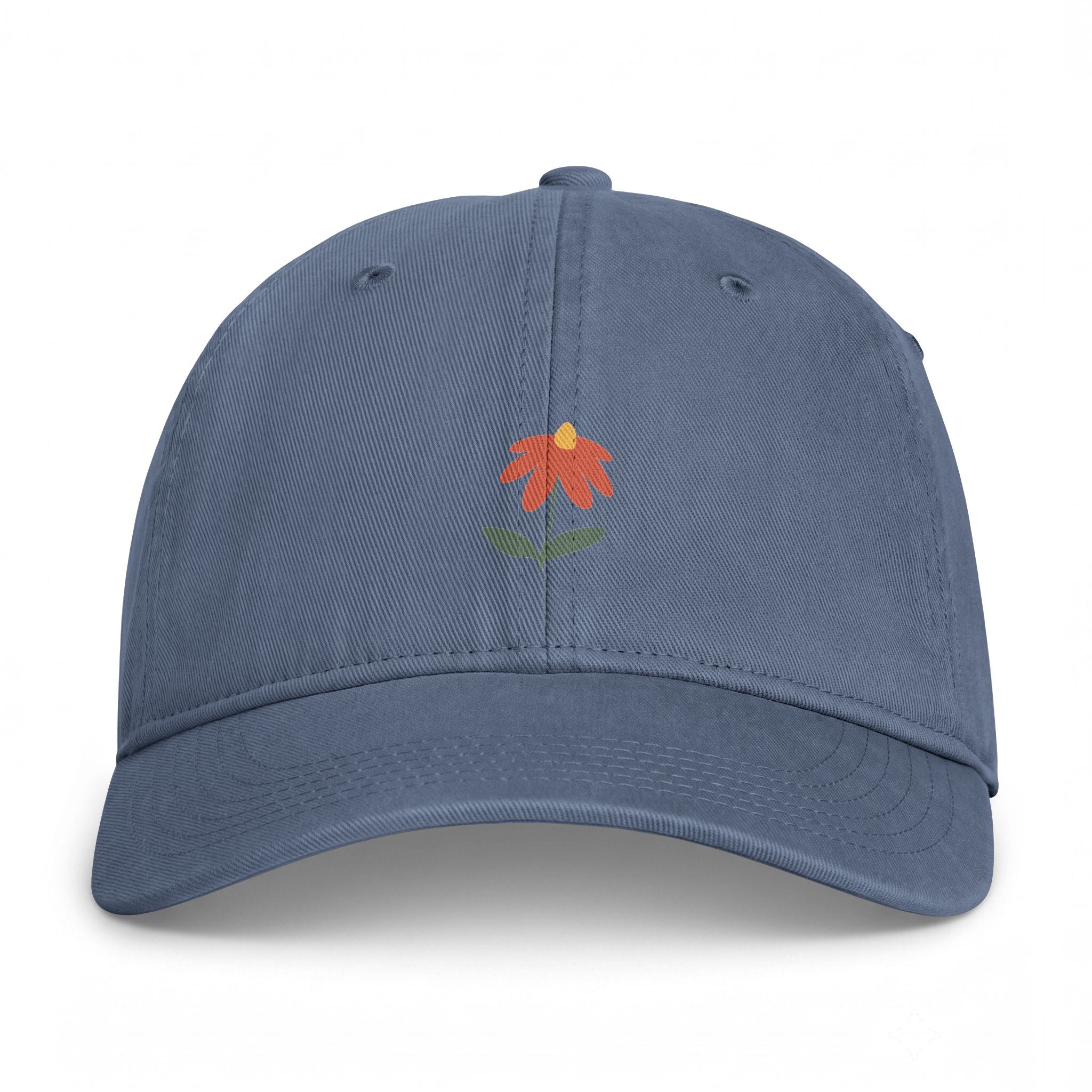 Washed Coastal Cap — Minimal Fisherman Embroidered Dad Hat