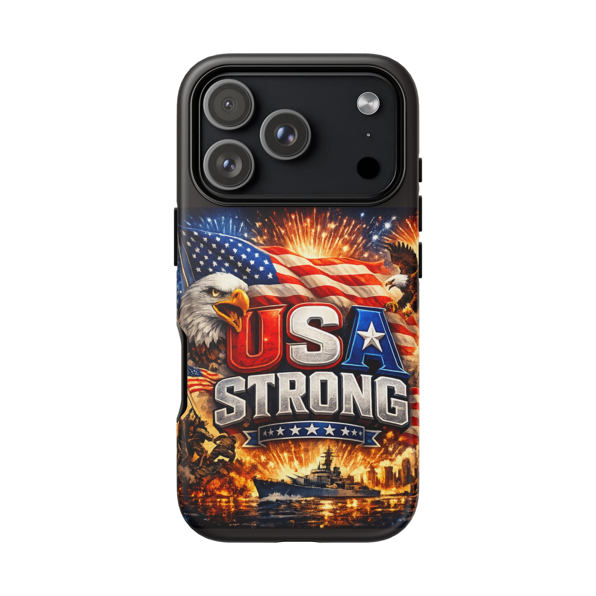 Phone Case — USA Strong Patriotic Military Eagle iPhone Case