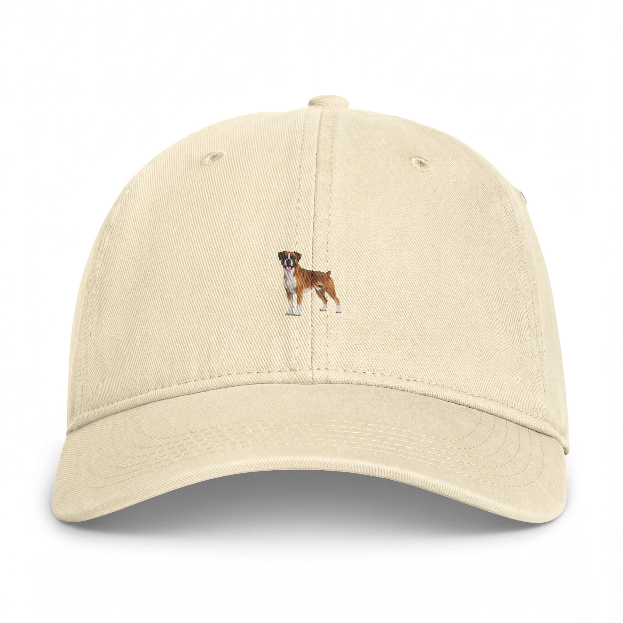 Washed Coastal Cap — Embroidered Dog Baseball Hat