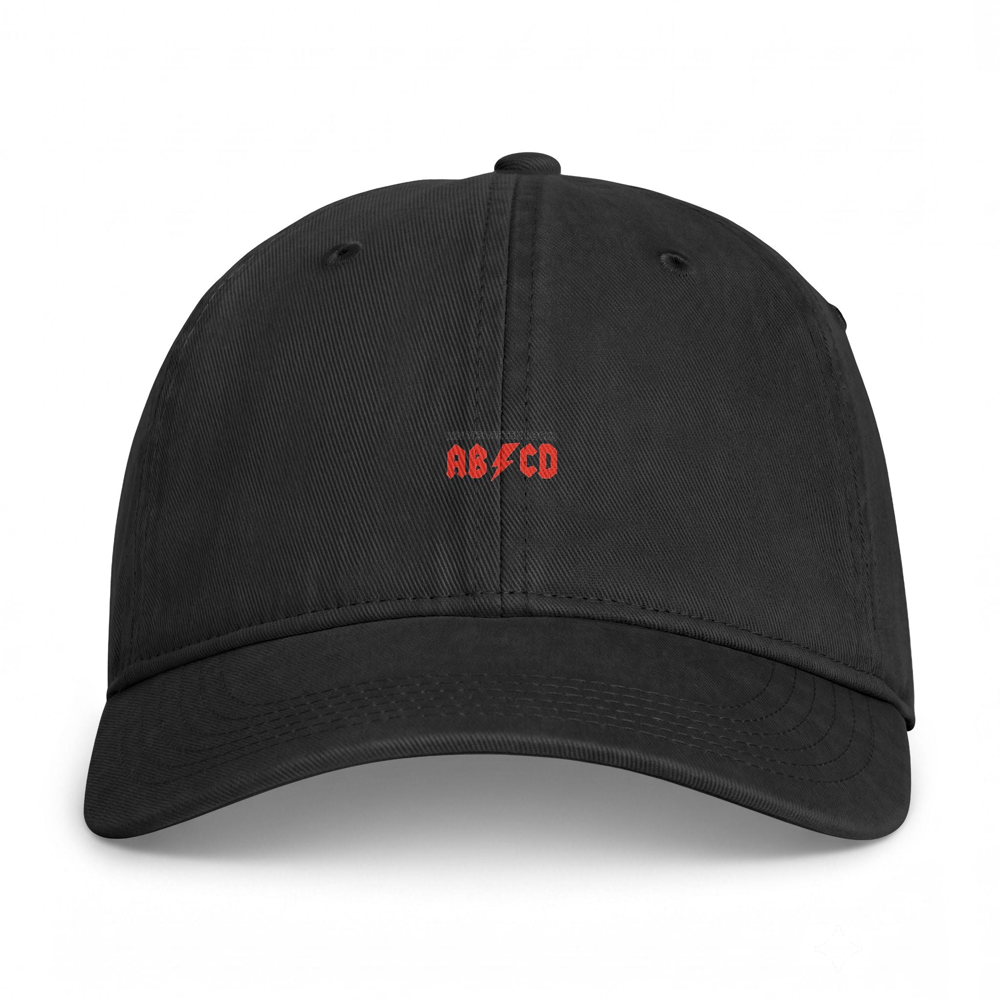 Coastal Washed Cap - Minimal Embroidered 'AB/CD' Baseball Hat