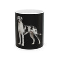 Harlequin Great Dane Mug | Dog Portrait Ceramic Mug