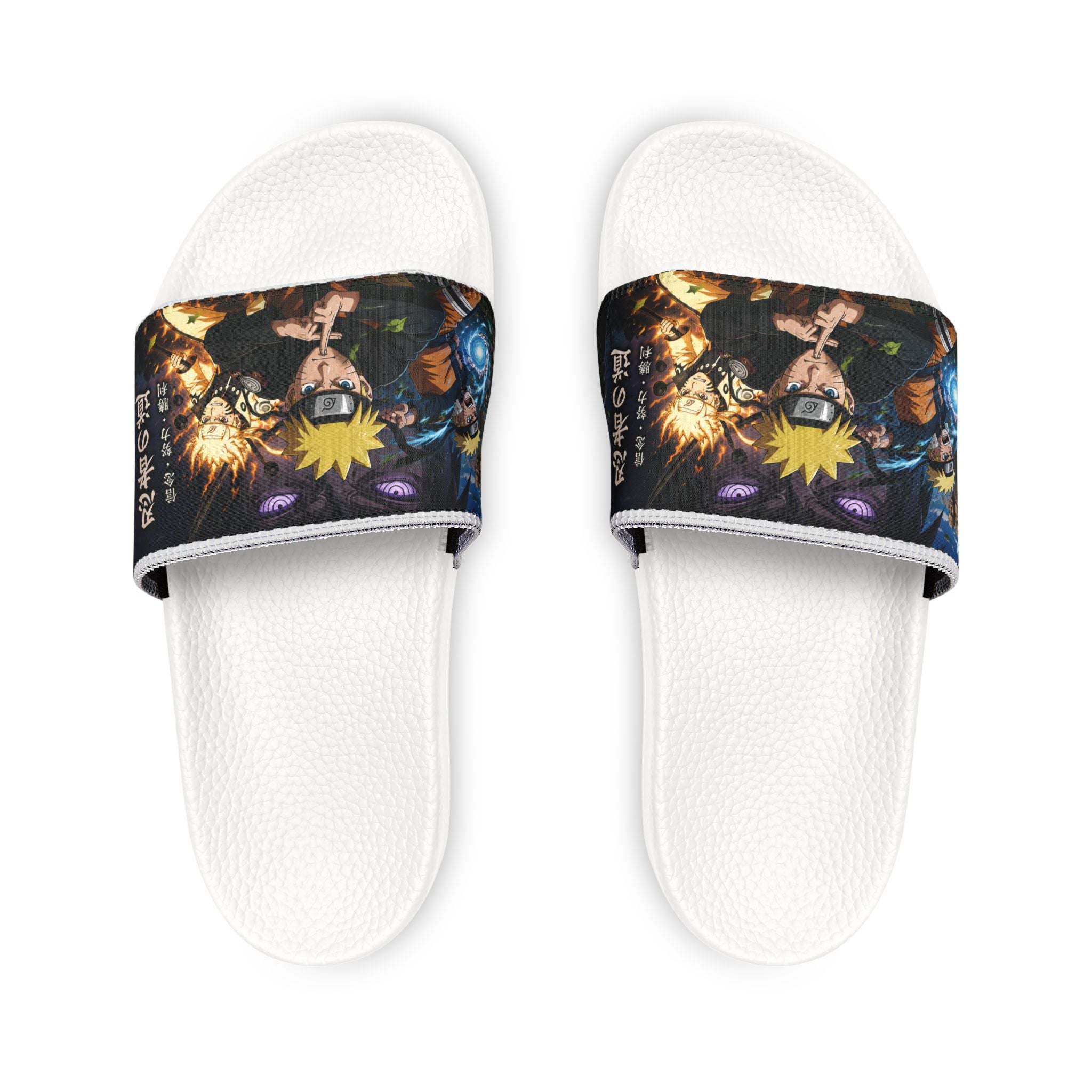 Naruto Character Collage Sandals | Removable Strap Slide