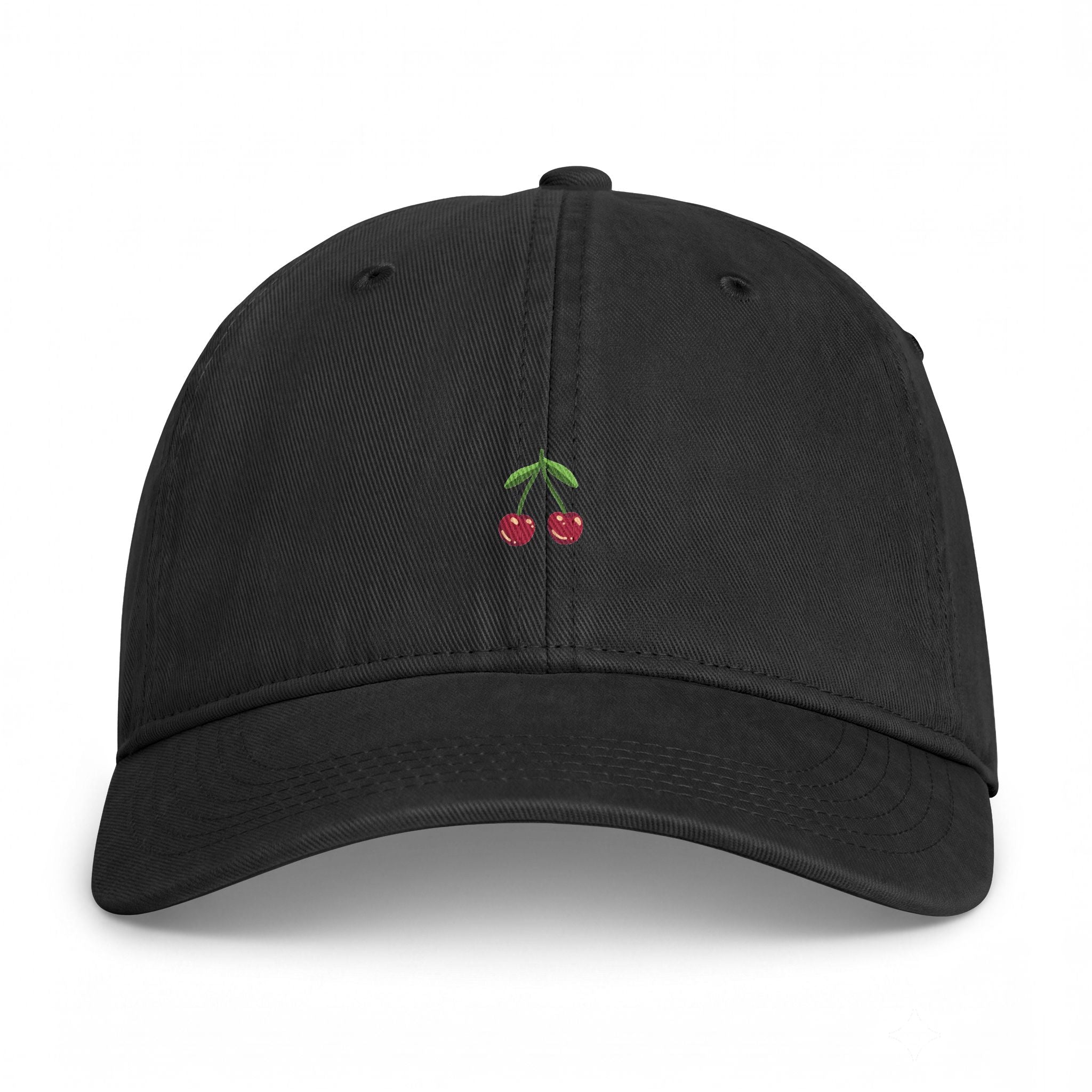 Embroidered Cherry Baseball Cap – Washed Coastal Dad Hat