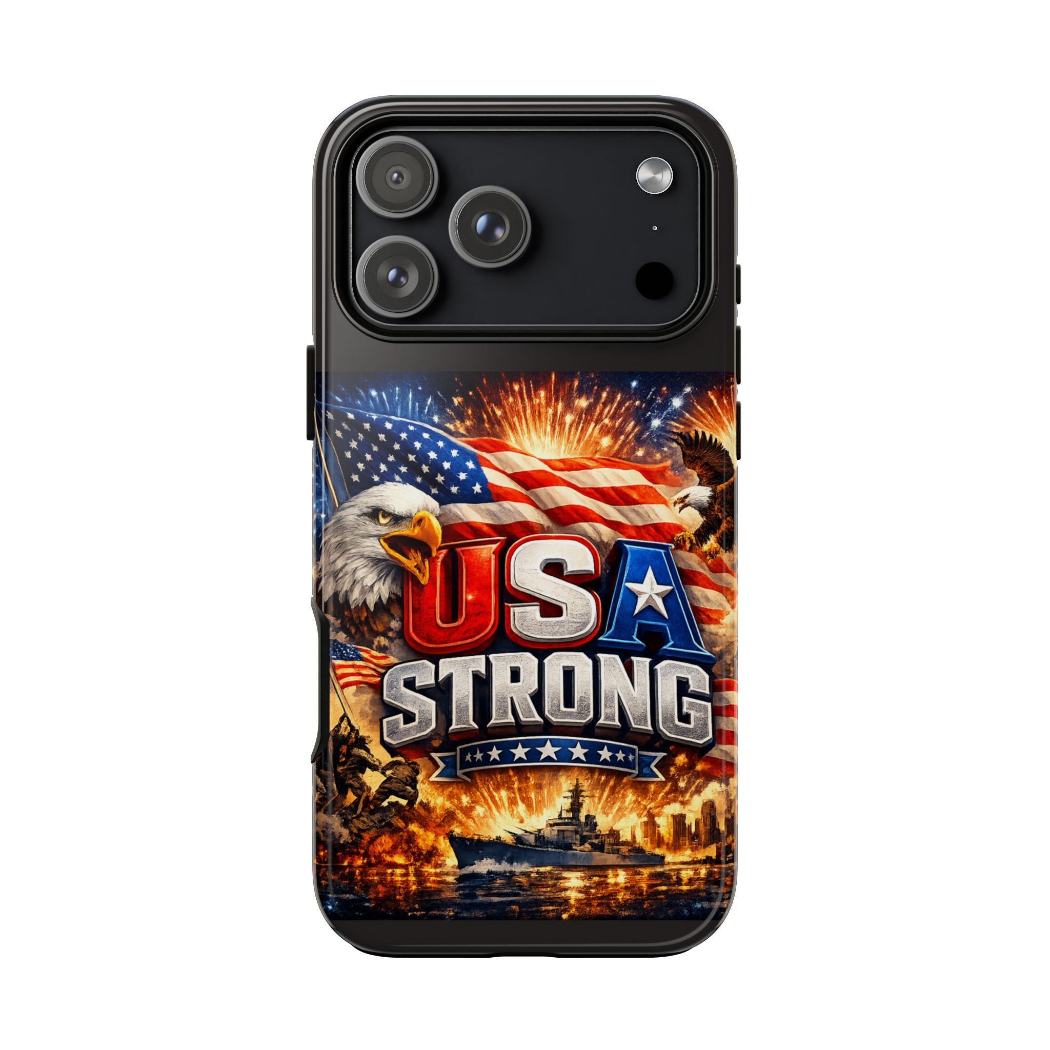 Phone Case — USA Strong Patriotic Military Eagle iPhone Case