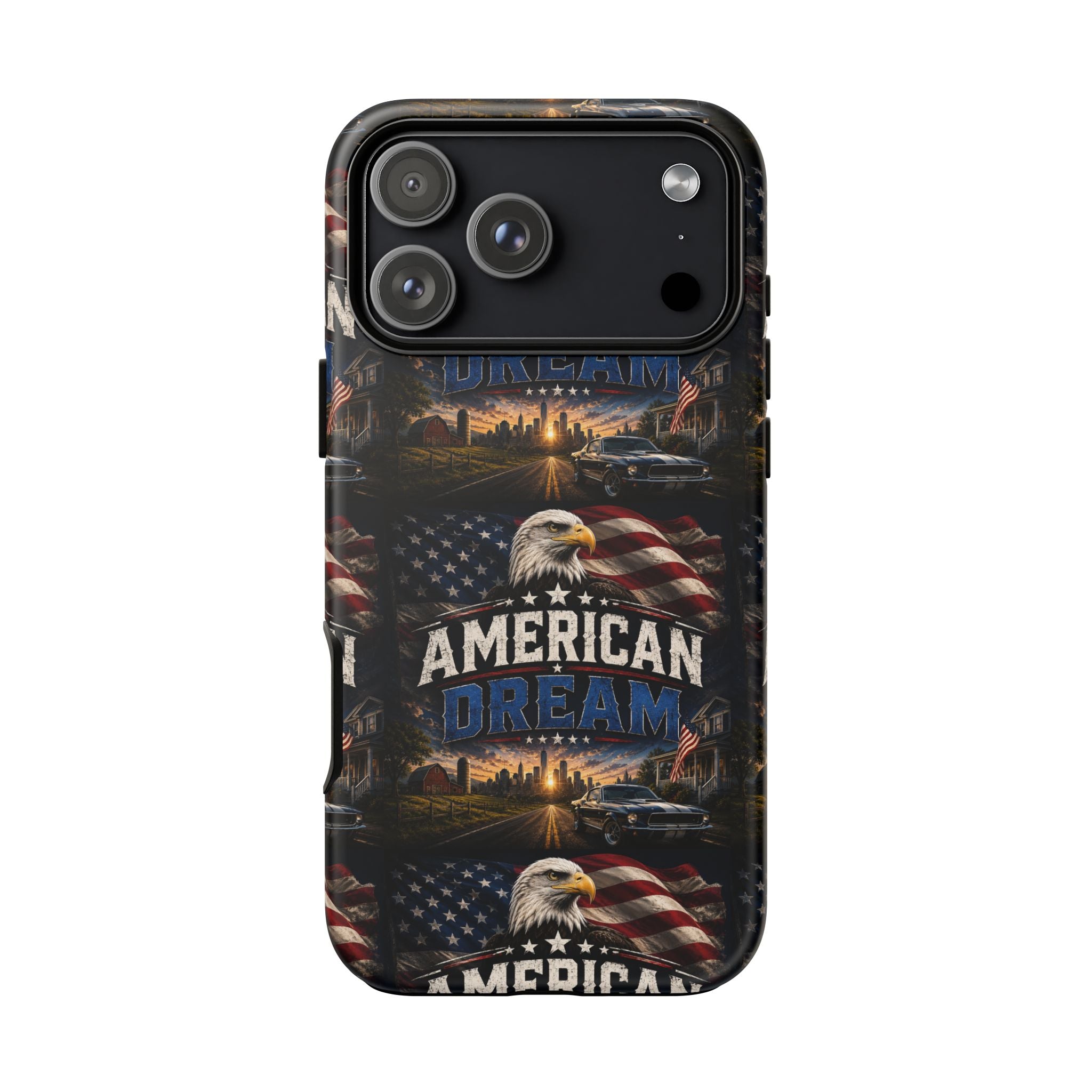 American Dream Phone Case — Patriotic Eagle & Flag Tough Case