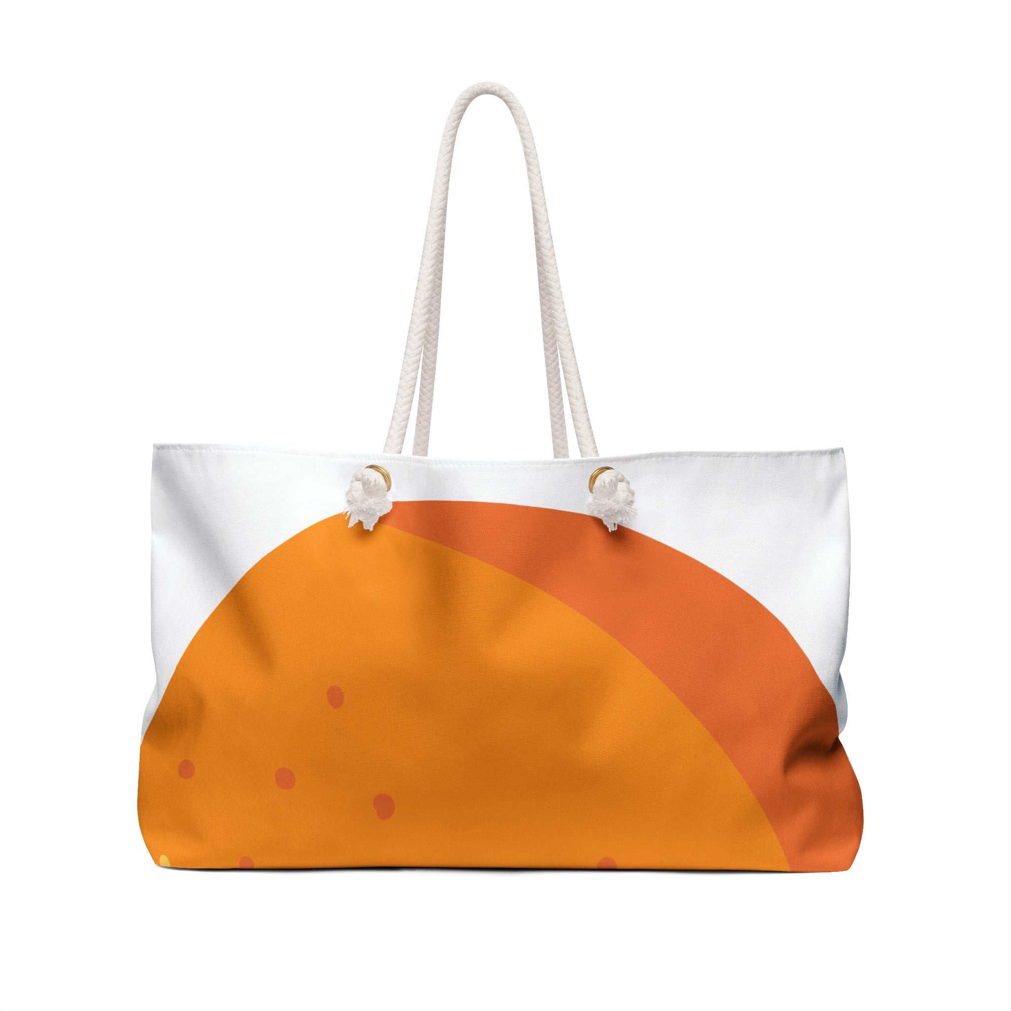 Orange Citrus Illustration Weekender Bag | Fruit Tote Travel Bag