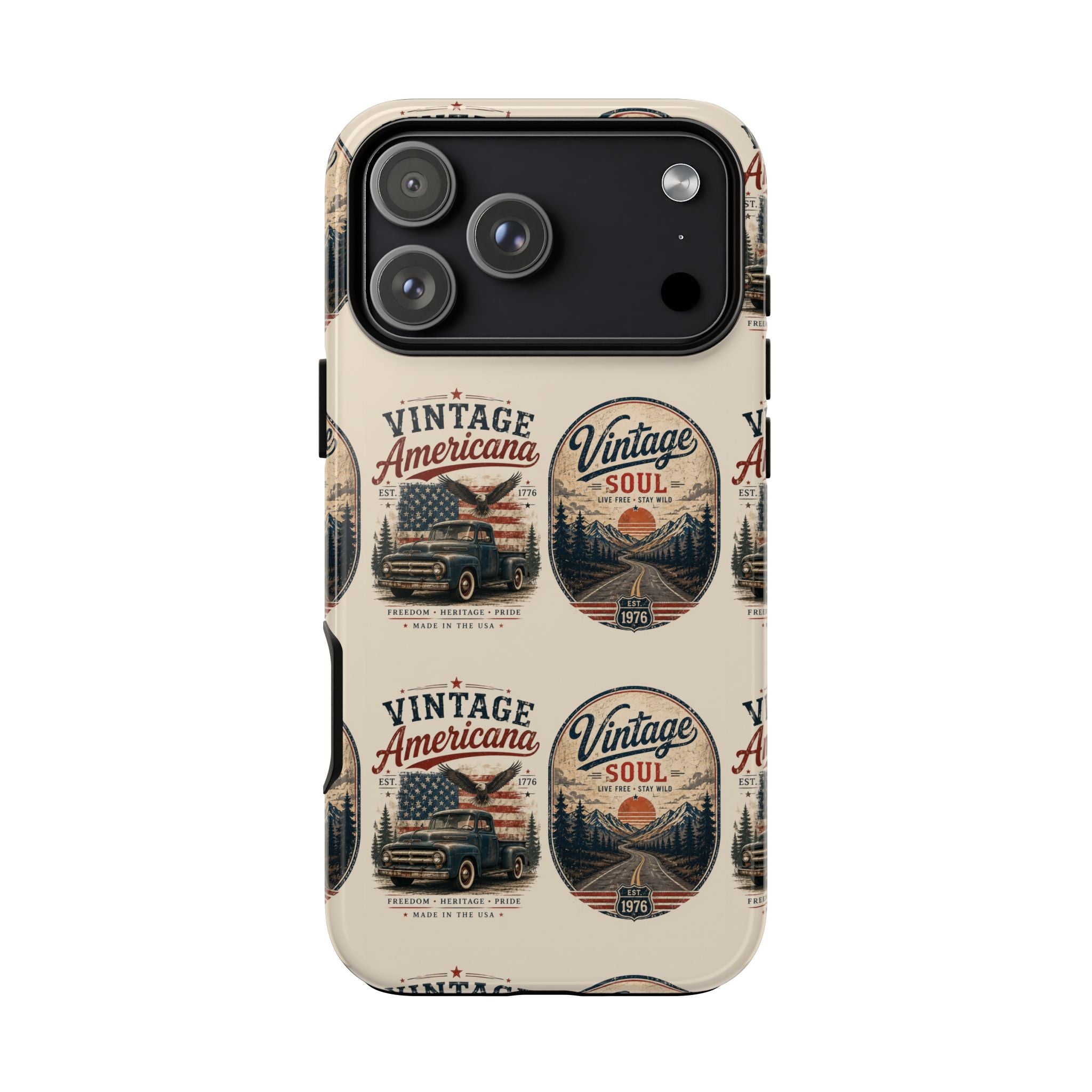 Vintage Americana Tough Phone Case — "Vintage Soul" Retro Truck Design