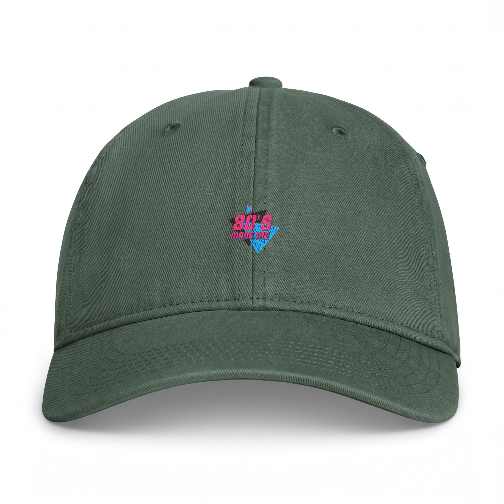'80s Coastal Vibes Cap – Retro Neon Heart Washed Baseball Hat