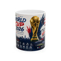 World Cup 2026 trophy USA flag Mug | Soccer World Cup 2026 Ceramic Mug