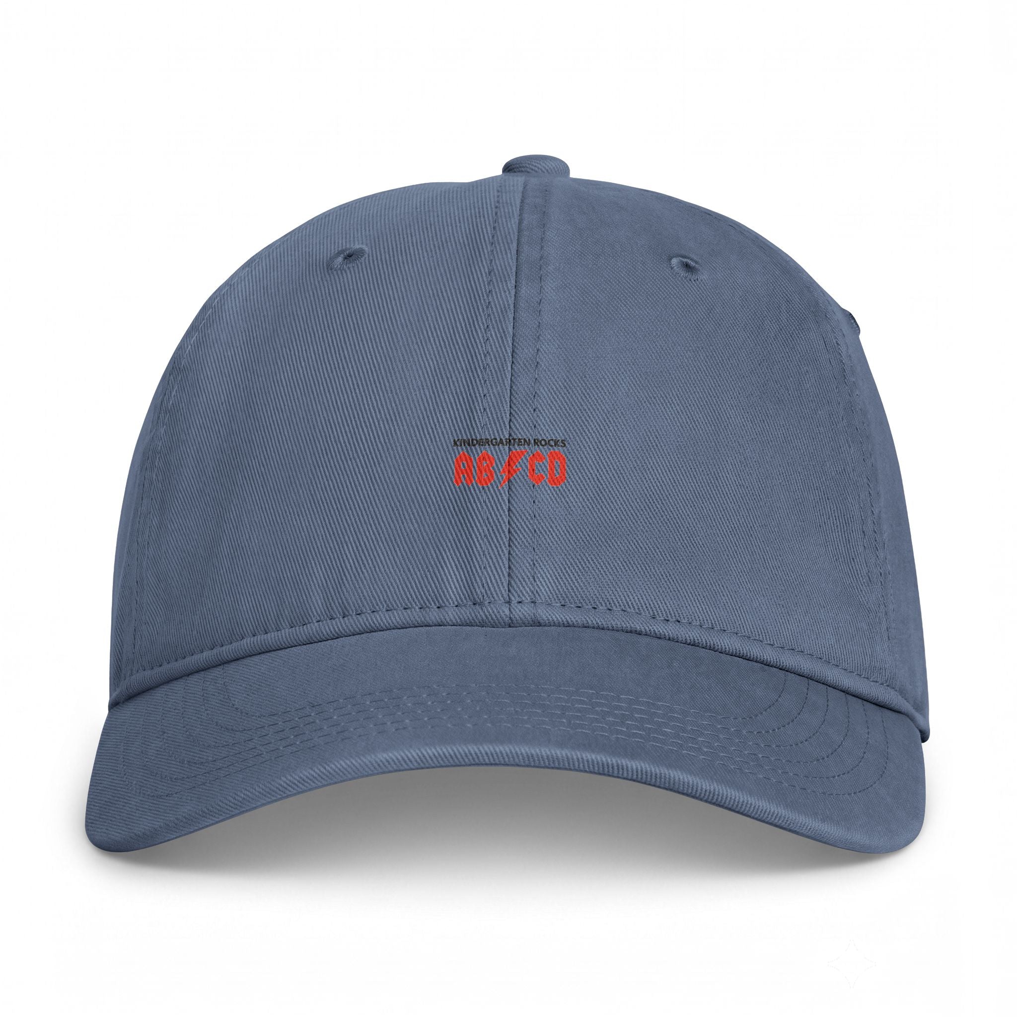 Coastal Washed Cap - Minimal Embroidered 'AB/CD' Baseball Hat