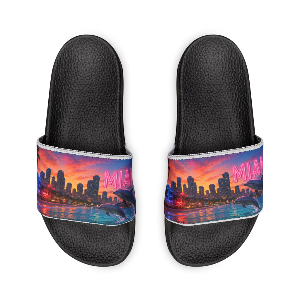 Miami Neon Wave Sandals | Slide