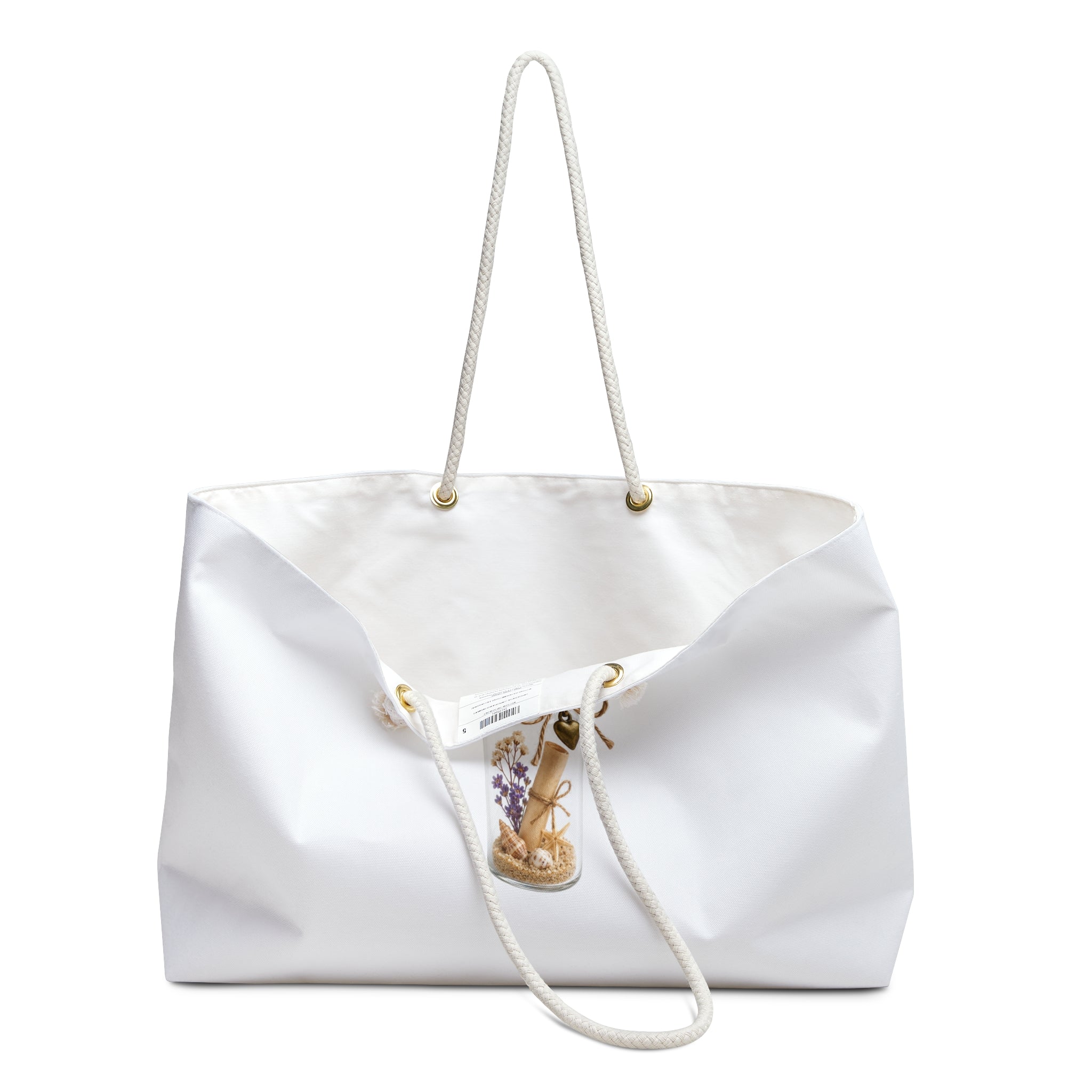 Mini Glass Jar with Lavender and Cork Weekender Bag | Travel Tote