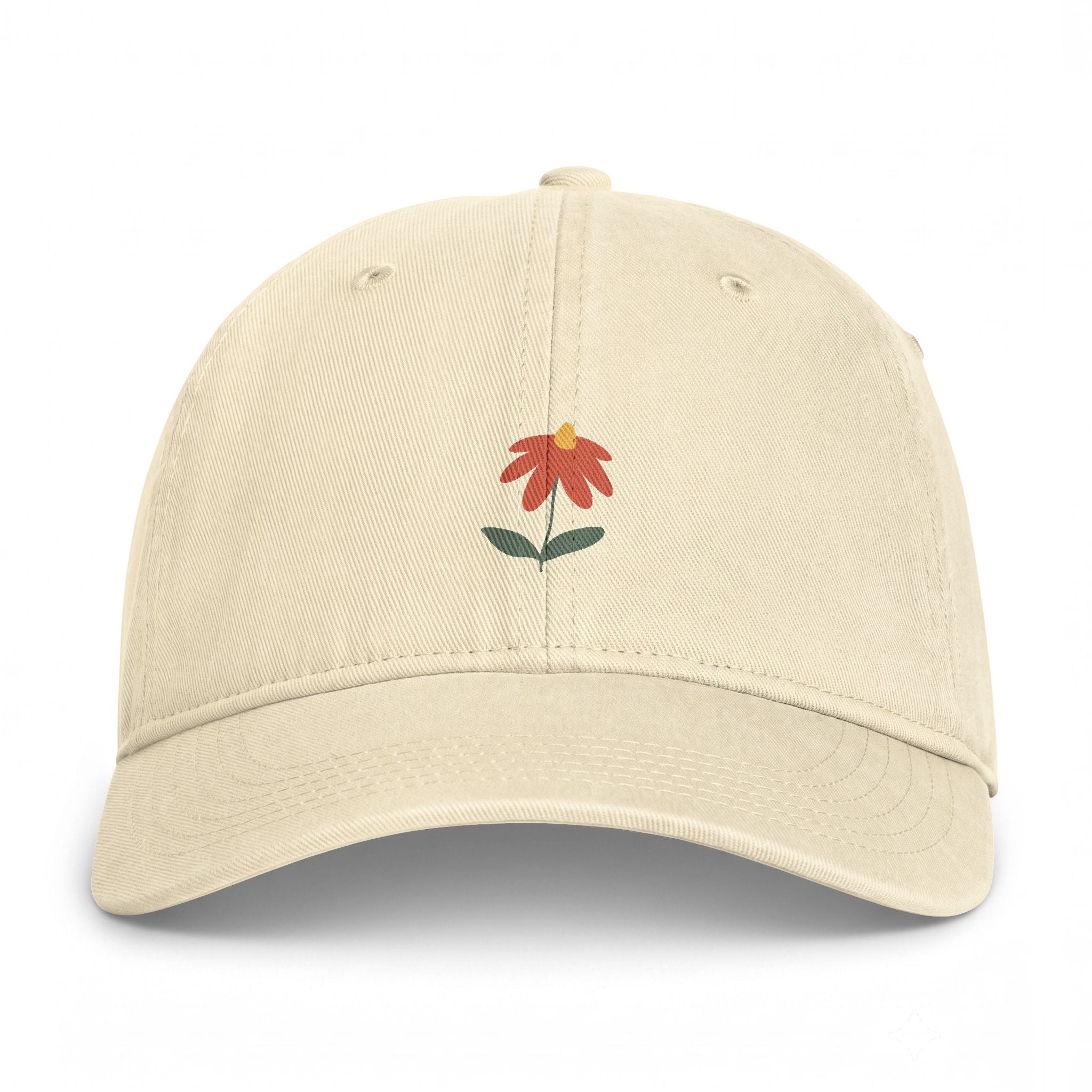 Washed Coastal Cap — Minimal Fisherman Embroidered Dad Hat