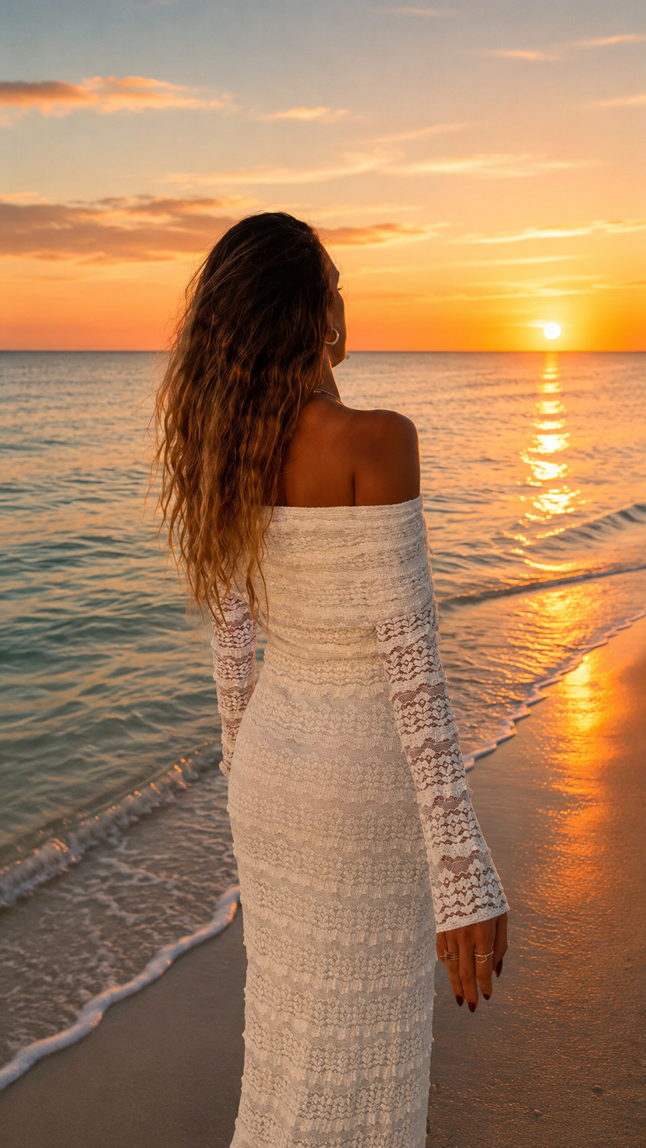 25 Edition – Elegant Off-Shoulder Lace Maxi Dress (Socialite Style)